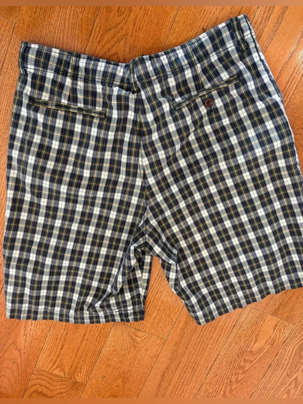 J.Crew Plaid Cotton Shorts Relaxed Fit Size 34 Classic Preppy Dadcore Summer